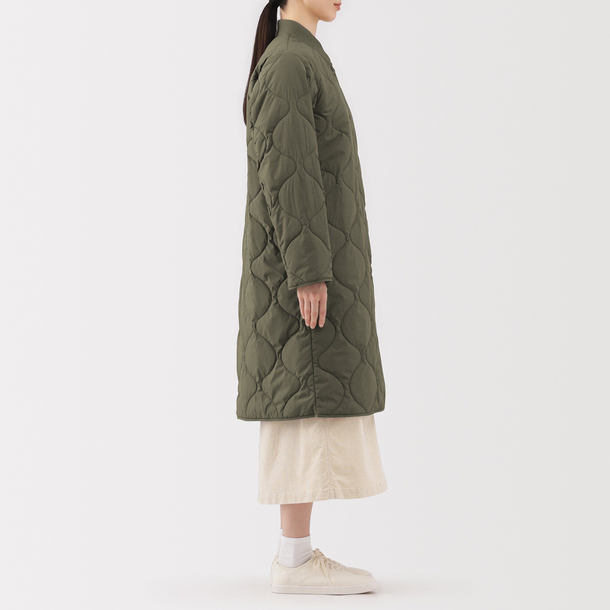 婦人 ふんわり中わた キルティングコート | 無印良品
