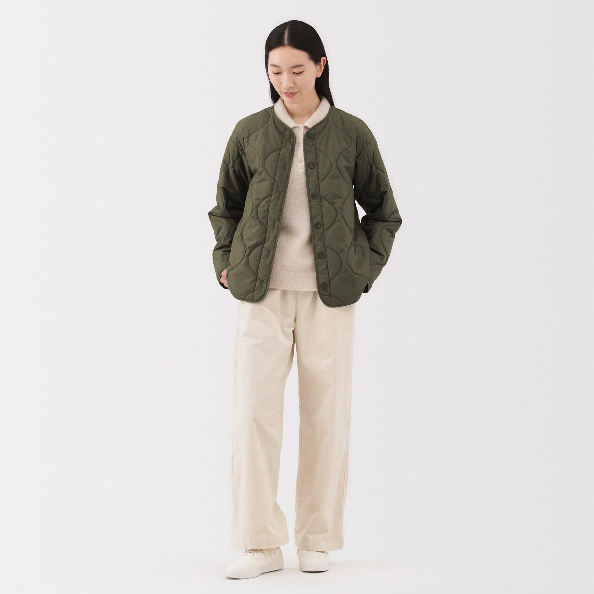 婦人　ふんわり中わた　キルティングジャケット