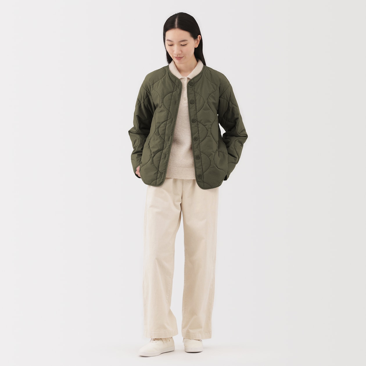 婦人　ふんわり中わた　キルティングジャケット