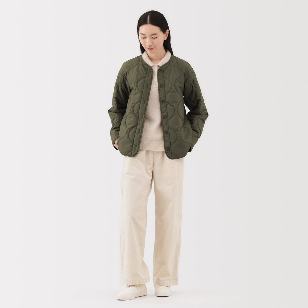 婦人　ふんわり中わた　キルティングジャケット