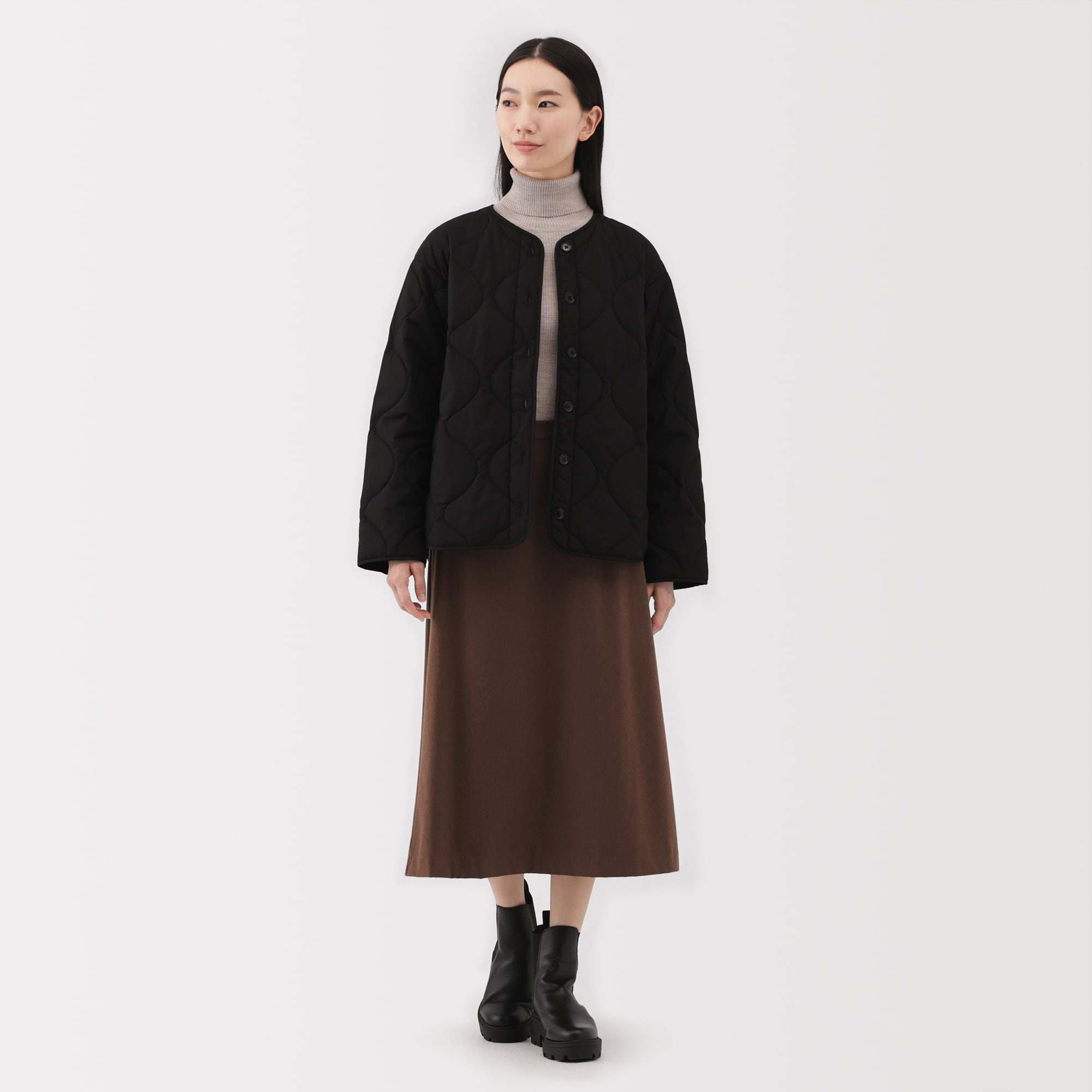 婦人 ふんわり中わた キルティングジャケット | 無印良品