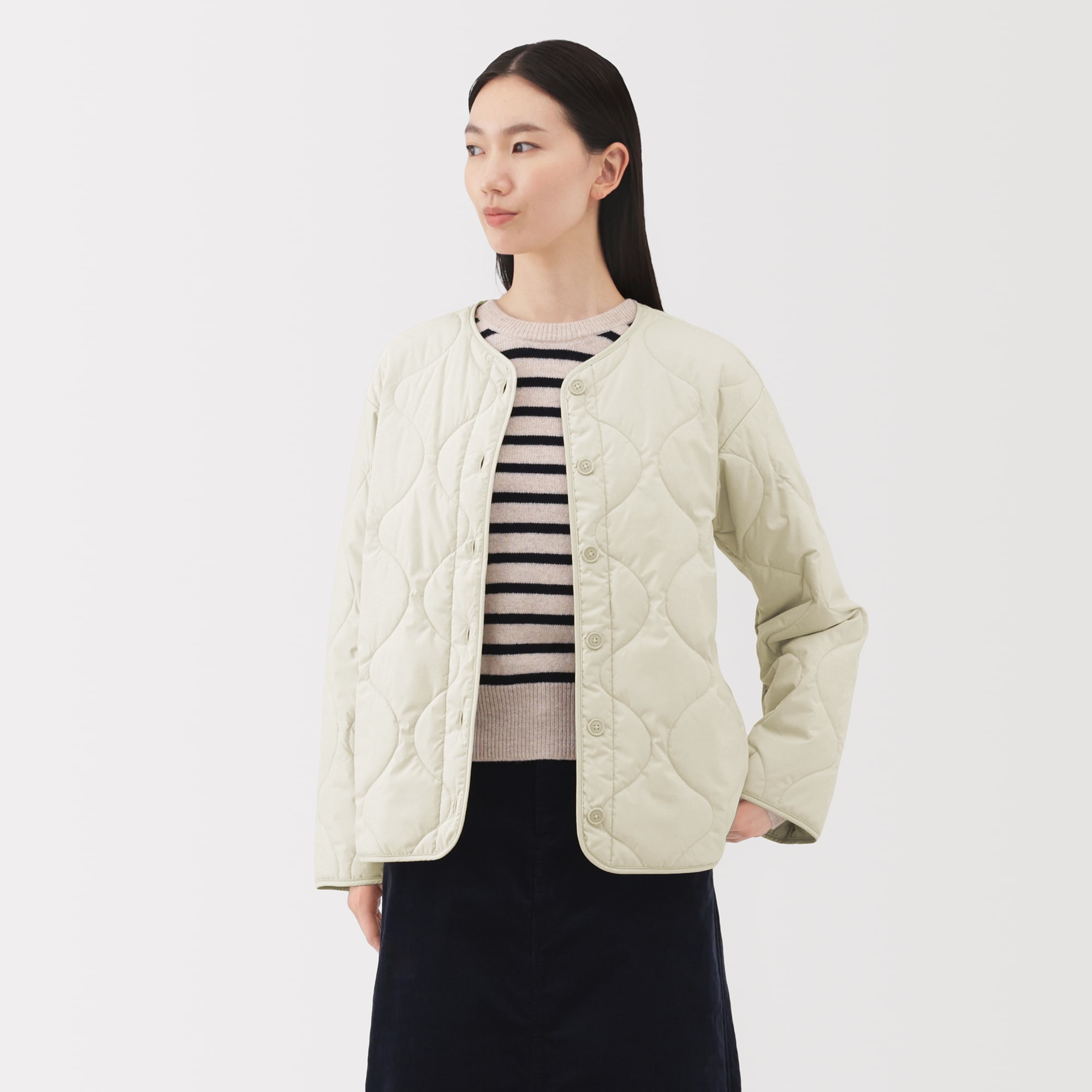 婦人 ふんわり中わた キルティングジャケット | 無印良品