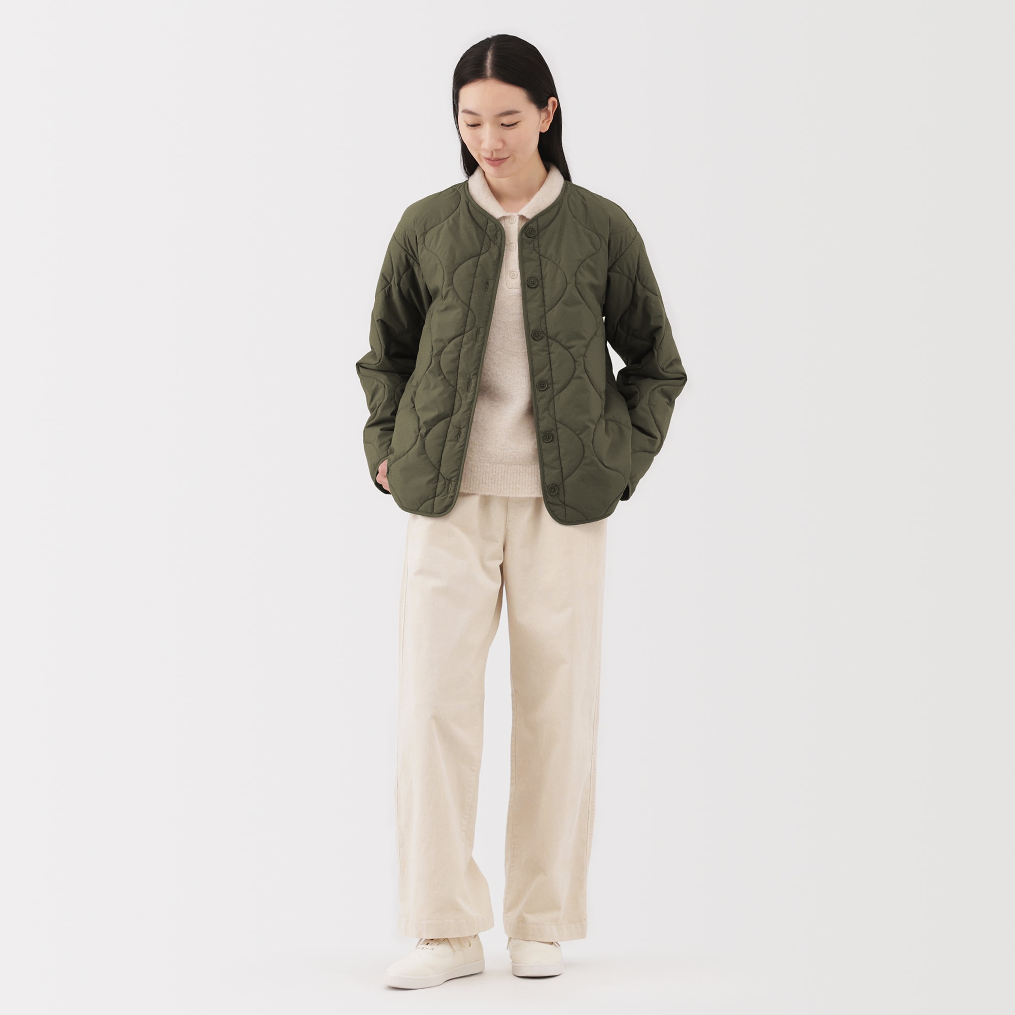 婦人 ふんわり中わた キルティングジャケット | 無印良品