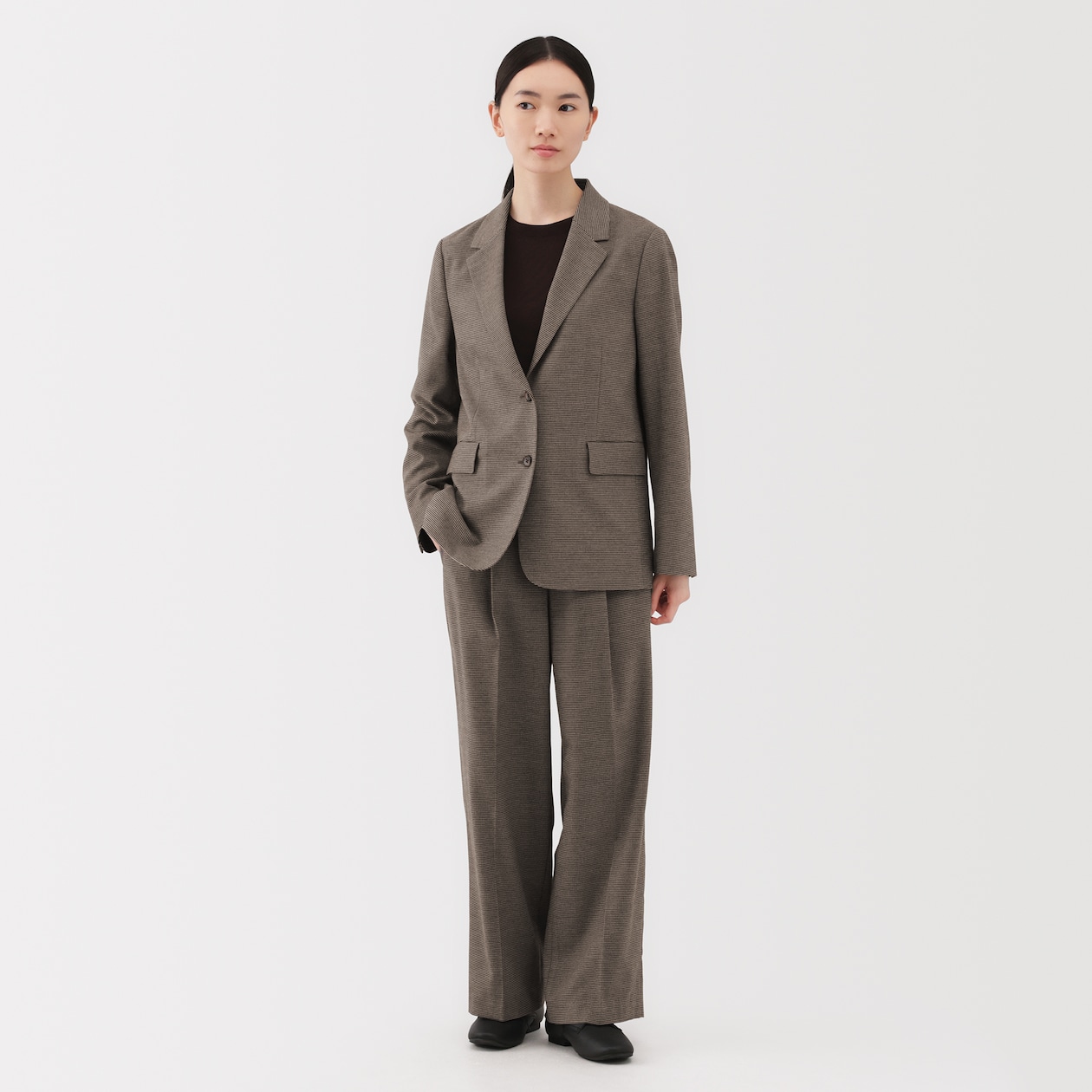 婦人　起毛テーラードジャケット