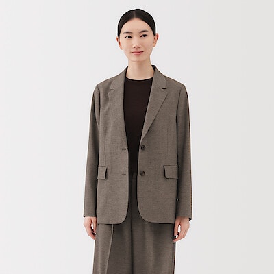 【９月上旬発売予定】婦人　起毛テーラードジャケット