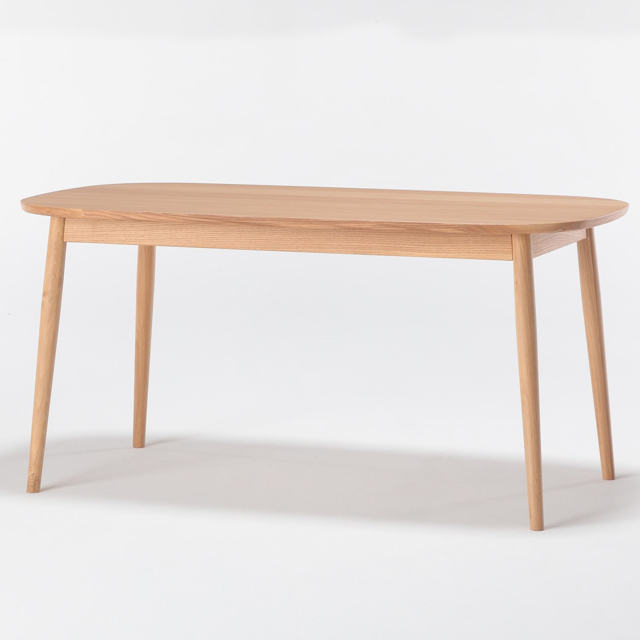 オーク材テーブル・丸脚・幅１５０ｃｍ | 無印良品