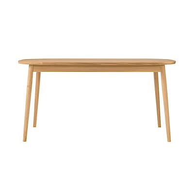 オーク材テーブル・丸脚・幅１５０ｃｍ