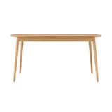 オーク材テーブル・丸脚・幅１５０ｃｍ