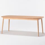 オーク材テーブル・丸脚・幅１８０ｃｍ