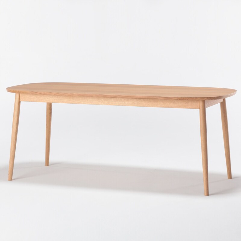 オーク材テーブル・丸脚・幅180cm | 無印良品 