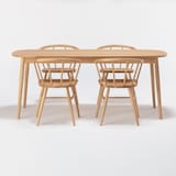 オーク材テーブル・丸脚・幅１８０ｃｍ