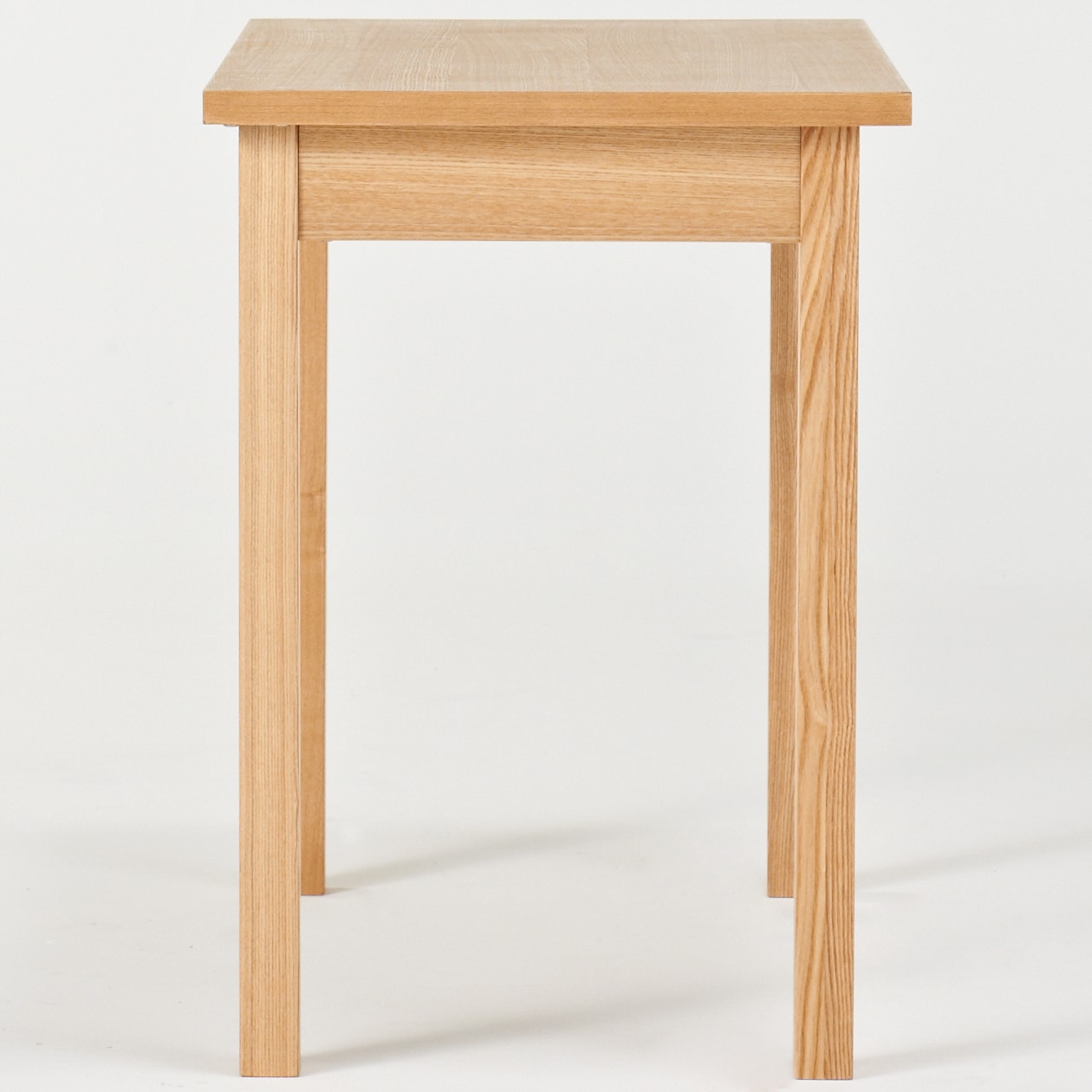 オーク材デスク・オープン棚付