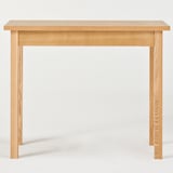 オーク材デスク・オープン棚付