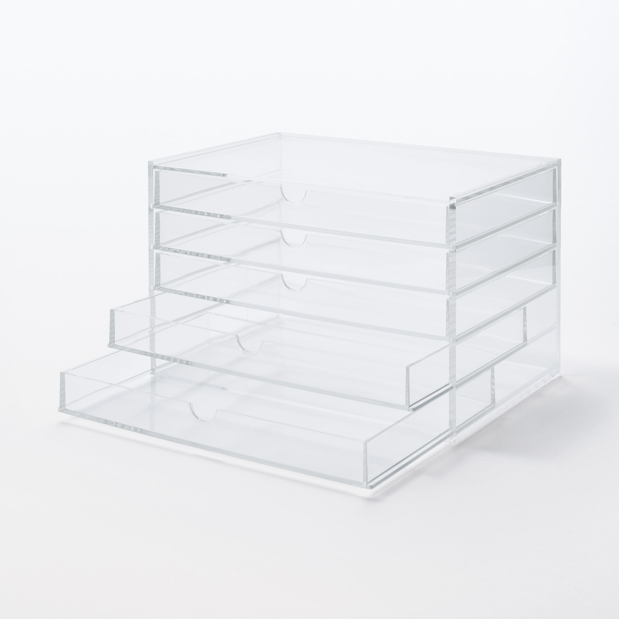 重なるアクリルケース・横型５段