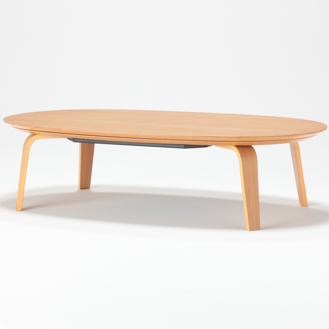 楕円こたつ・本体・タモ材曲木脚・フラットヒーター