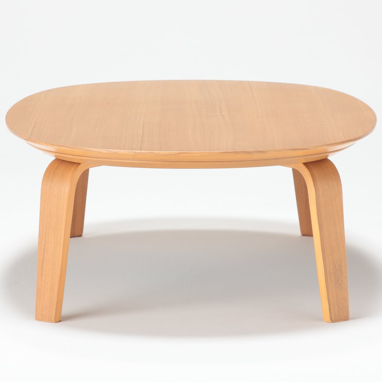 楕円こたつ・本体・タモ材曲木脚・フラットヒーター