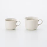 磁器ベージュ　カップ　小