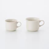 磁器ベージュ　カップ　大