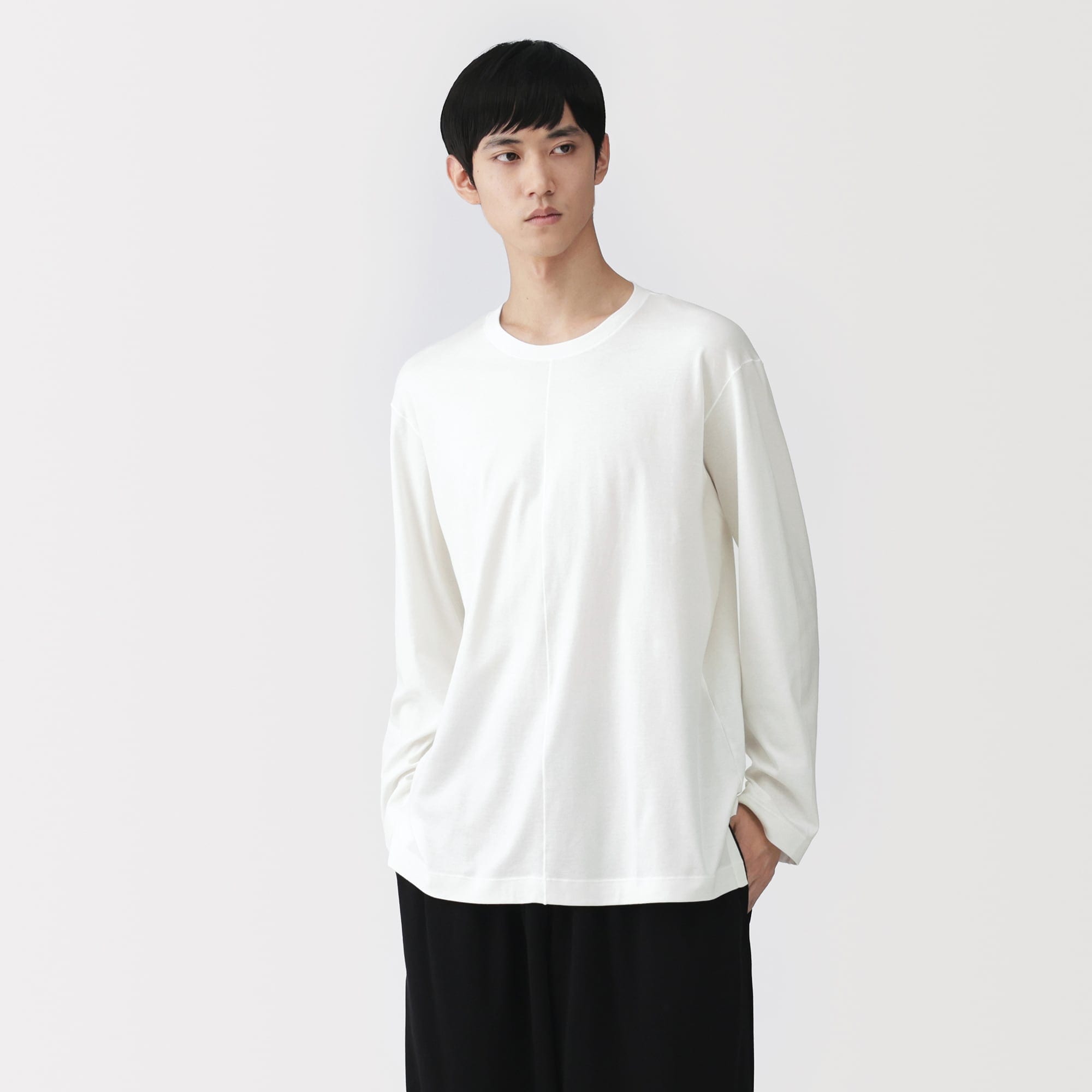 男女兼用　スムースジャージー長袖プルオーバー