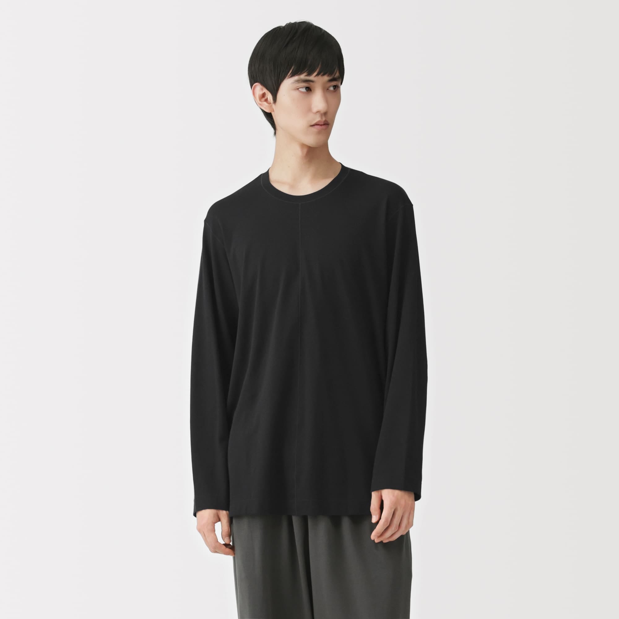 男女兼用　スムースジャージー長袖プルオーバー