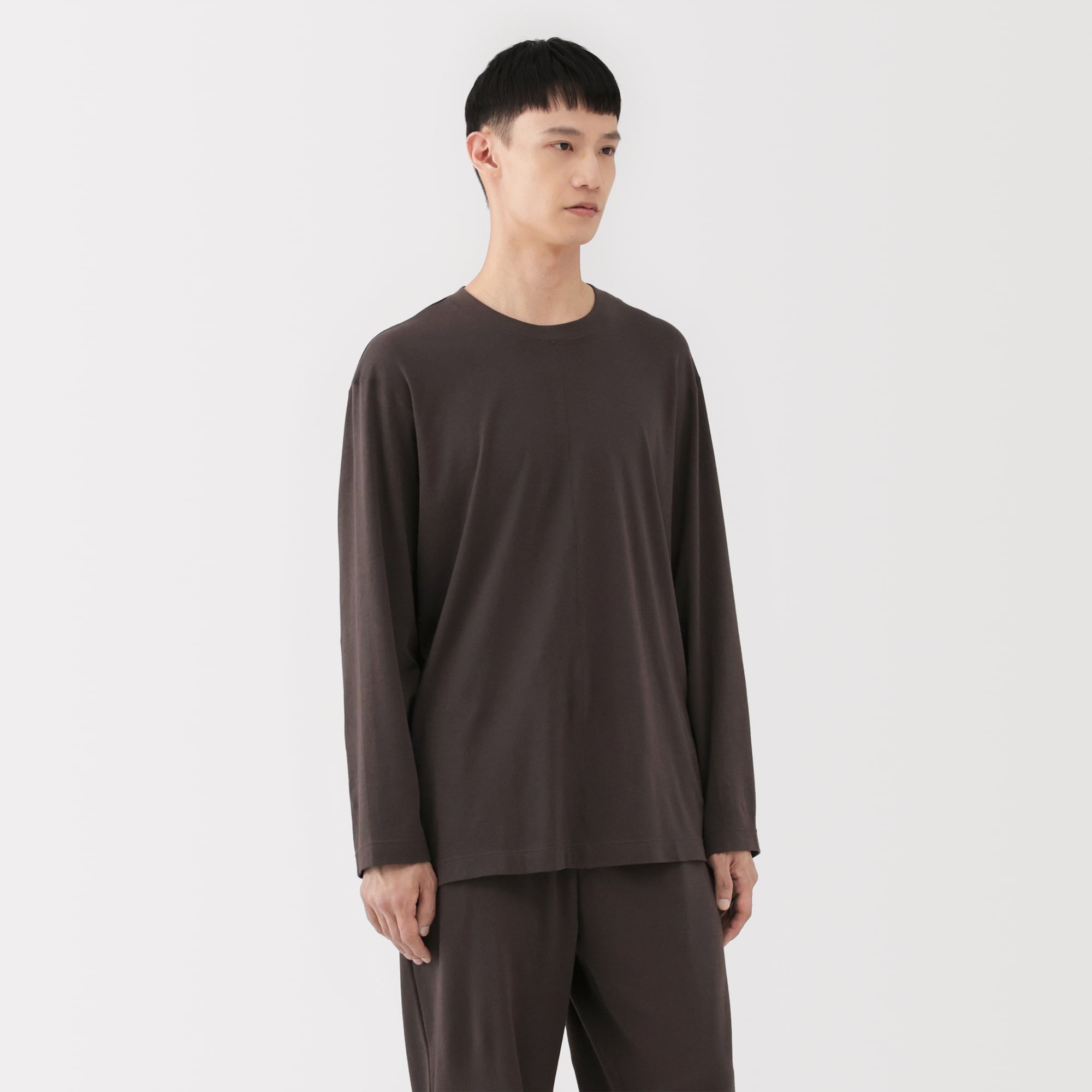 男女兼用　スムースジャージー長袖プルオーバー