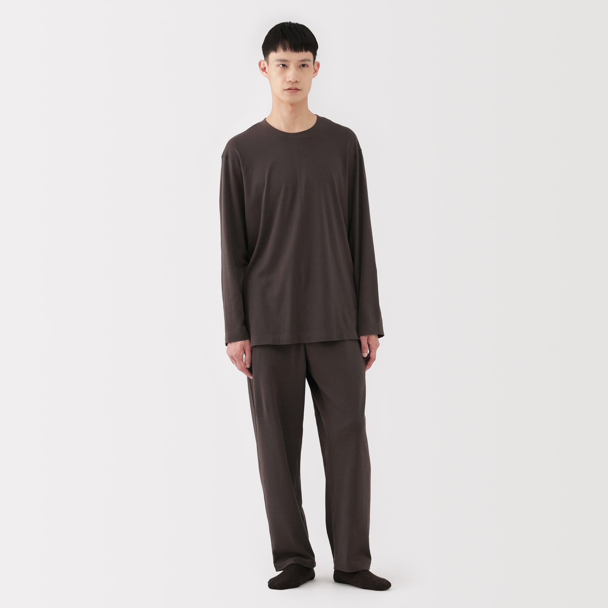 男女兼用　スムースジャージー長袖プルオーバー