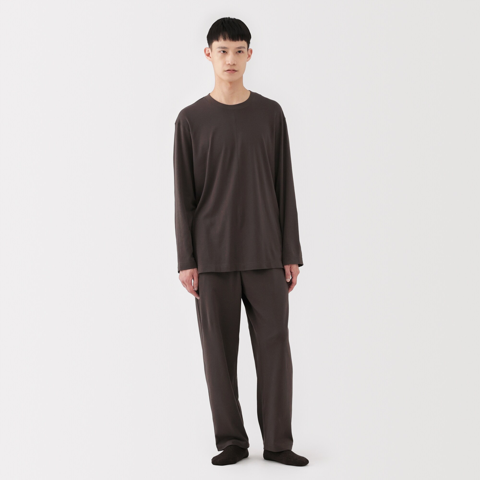 男女兼用　スムースジャージー長袖プルオーバー