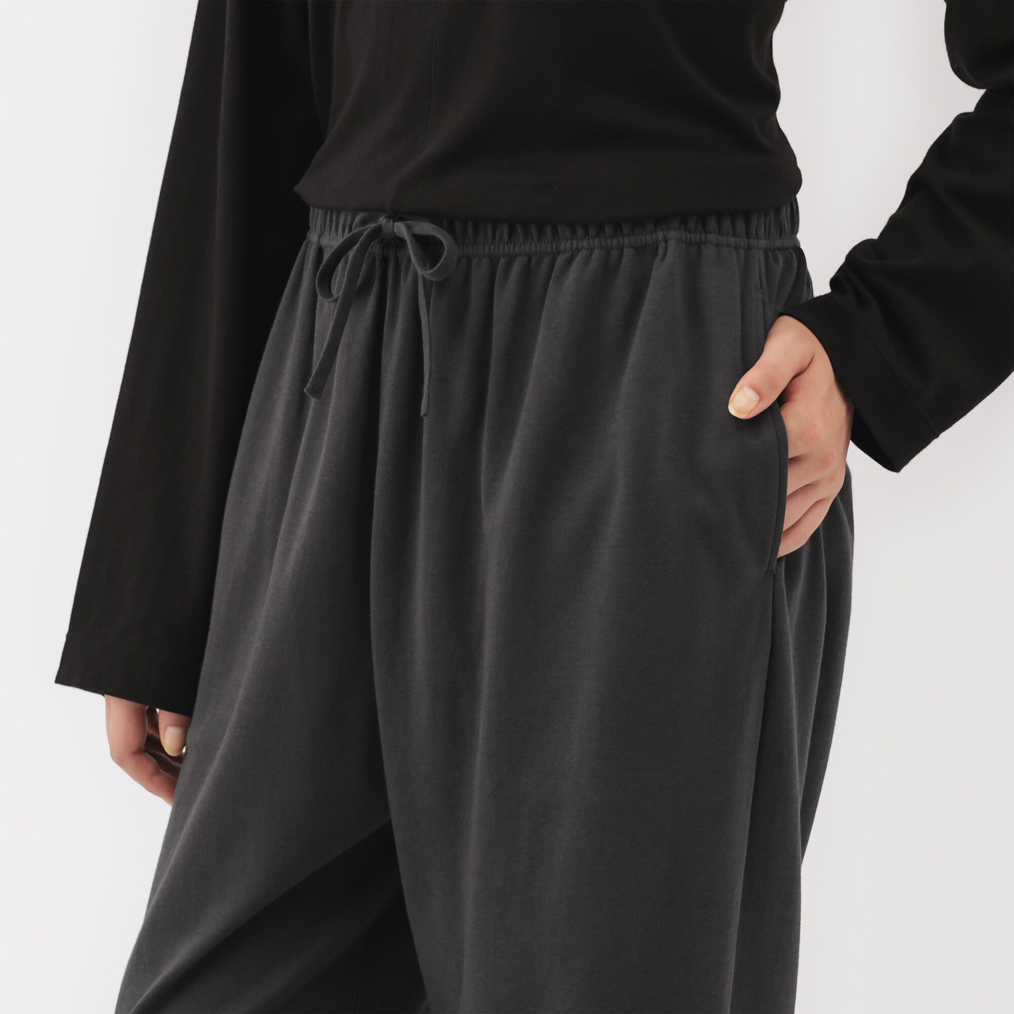 男女兼用　スムースジャージーリラックスパンツ