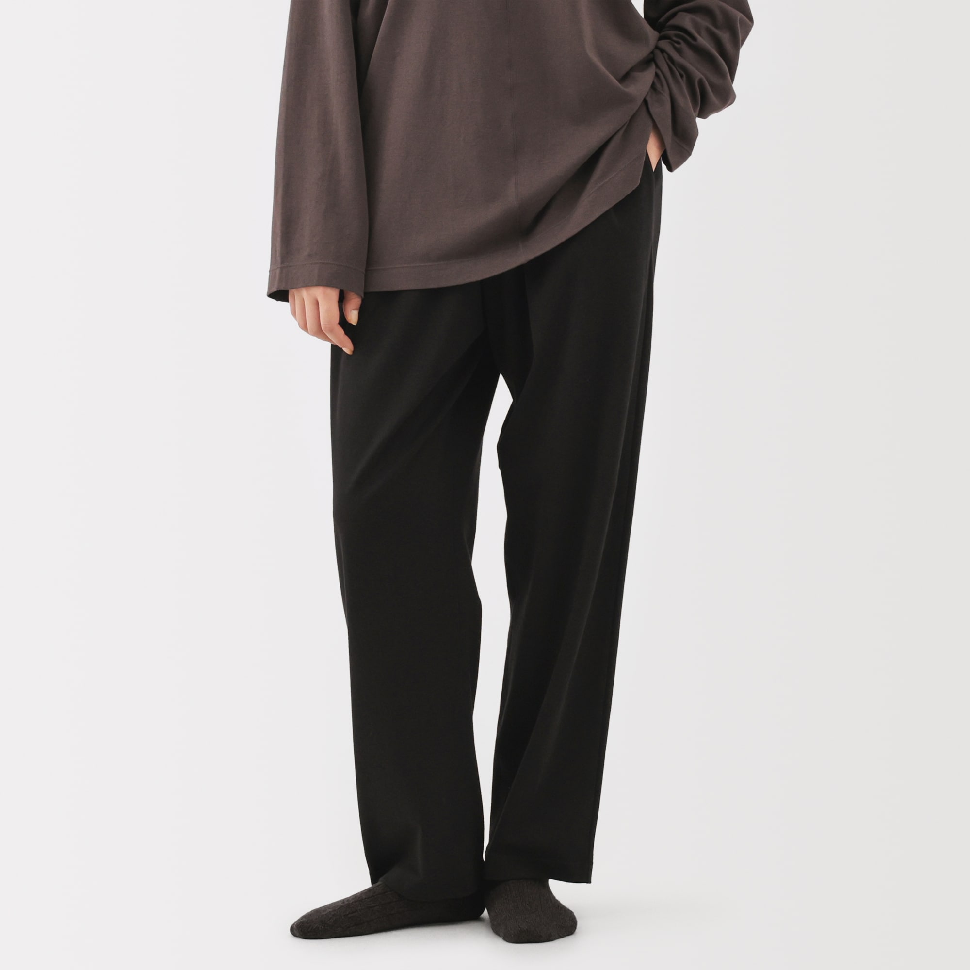 男女兼用　スムースジャージーリラックスパンツ