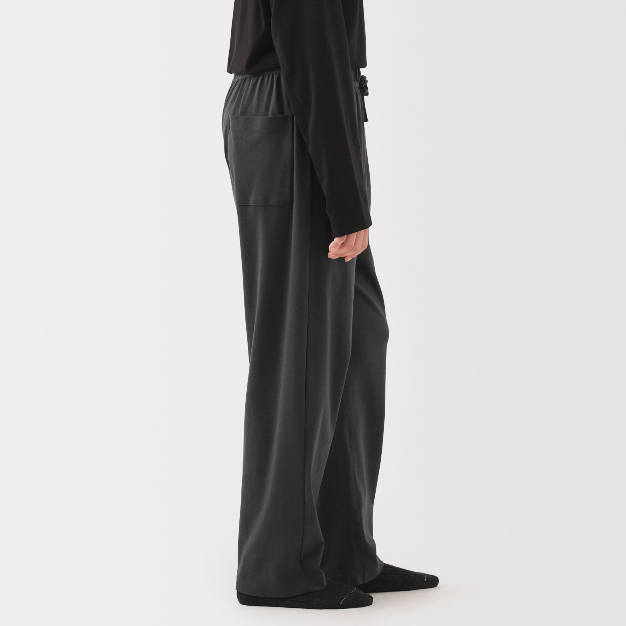 男女兼用　スムースジャージーリラックスパンツ