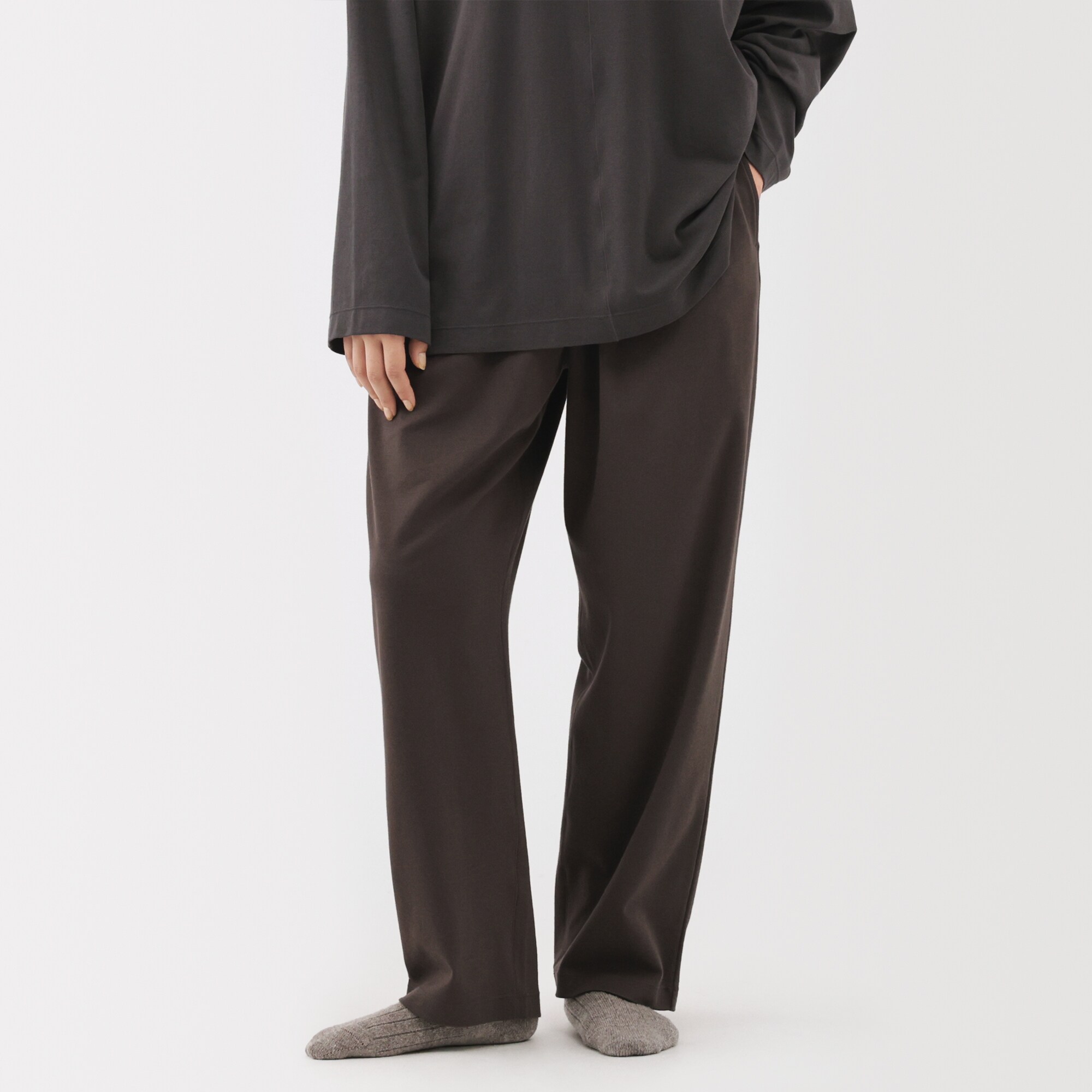 男女兼用　スムースジャージーリラックスパンツ