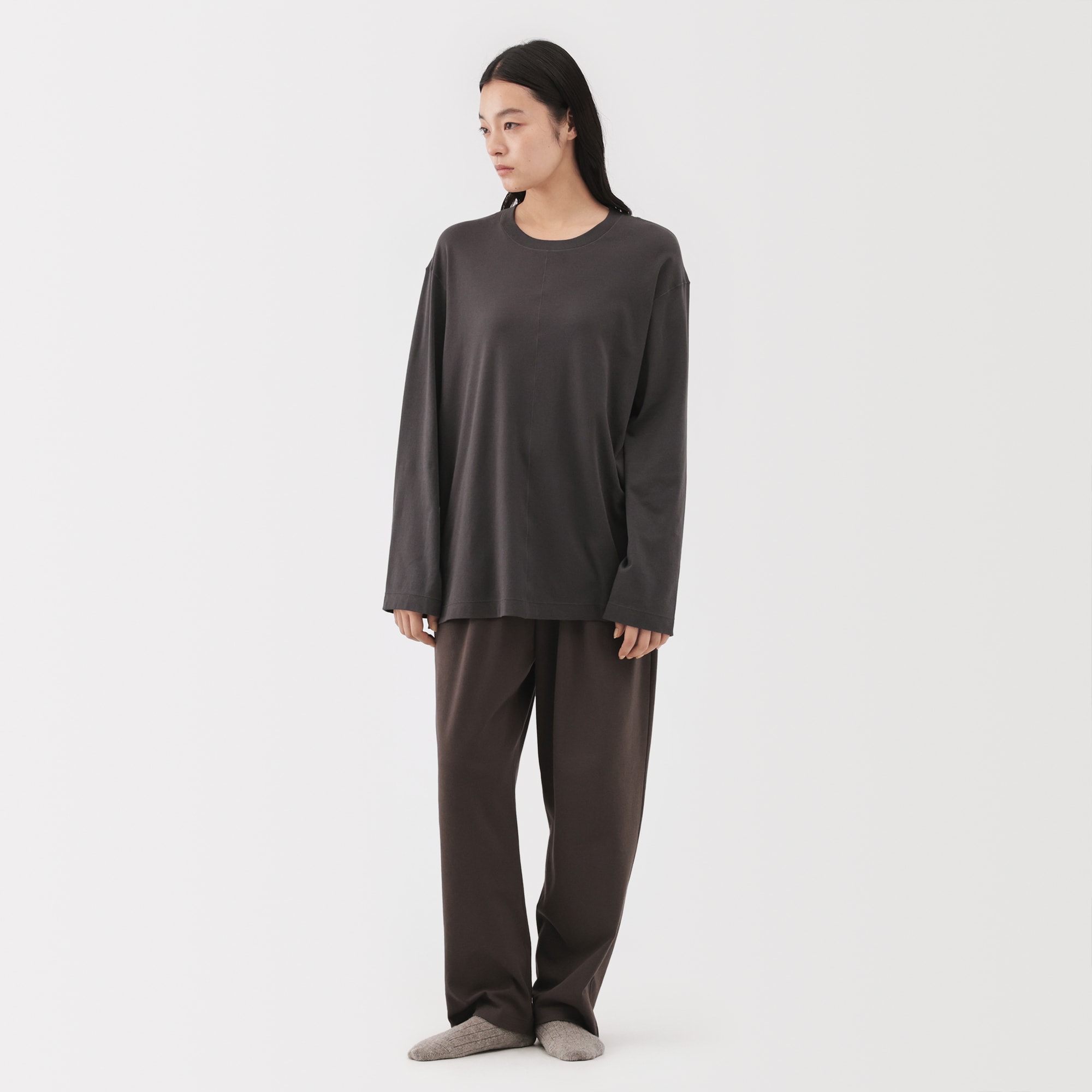 男女兼用　スムースジャージーリラックスパンツ