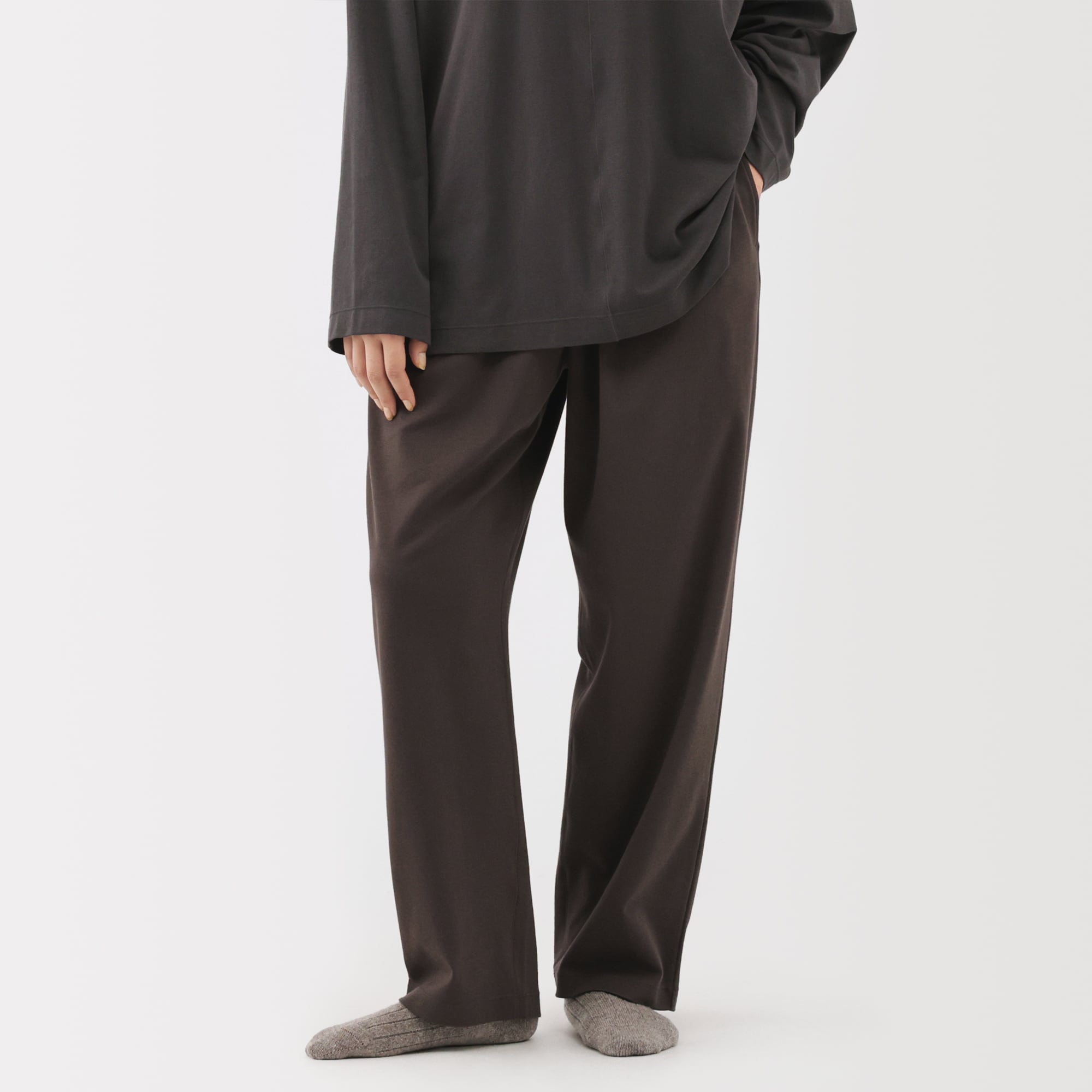 男女兼用　スムースジャージーリラックスパンツ