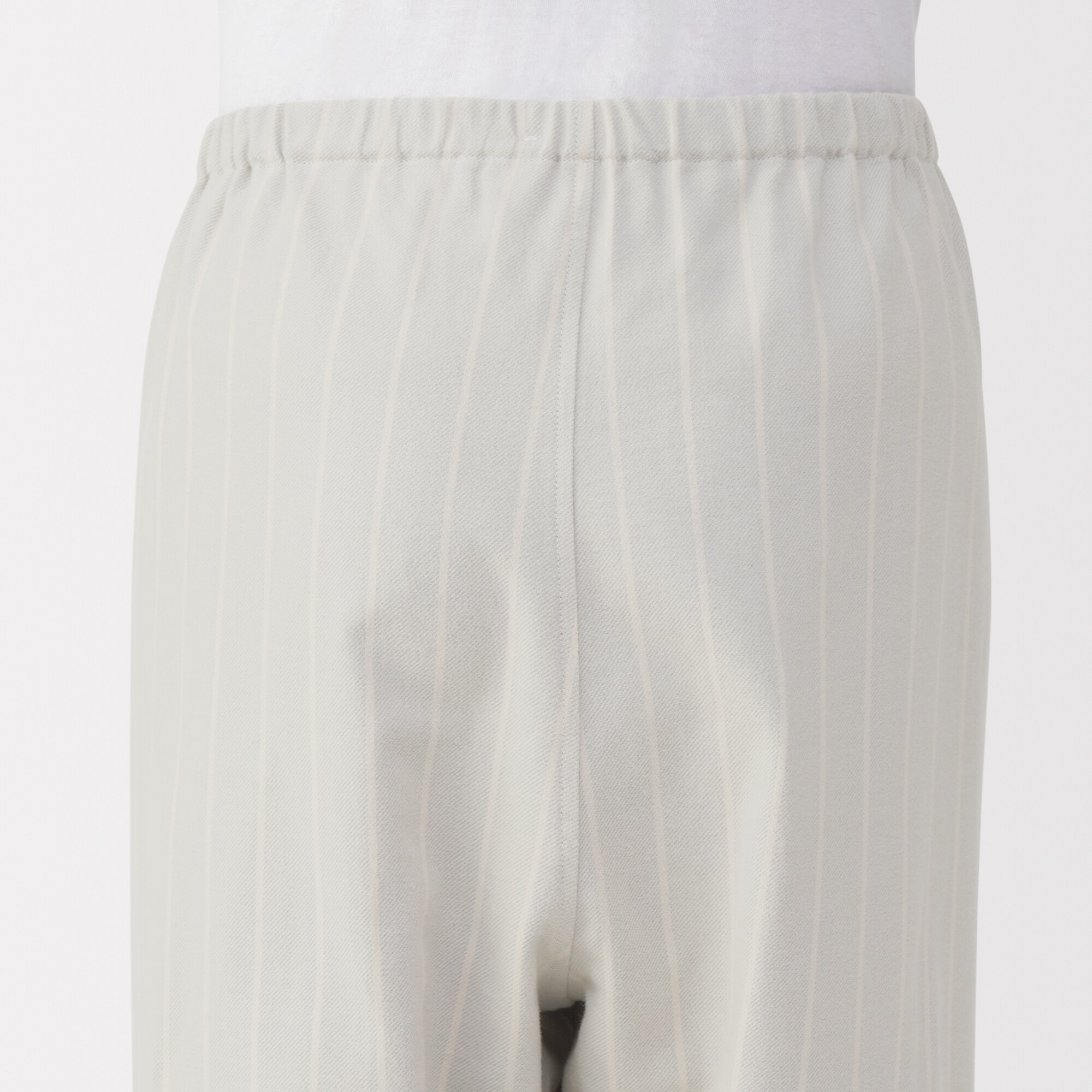 紳士　脇に縫い目のない　フランネル　スタンドカラー長袖パジャマ