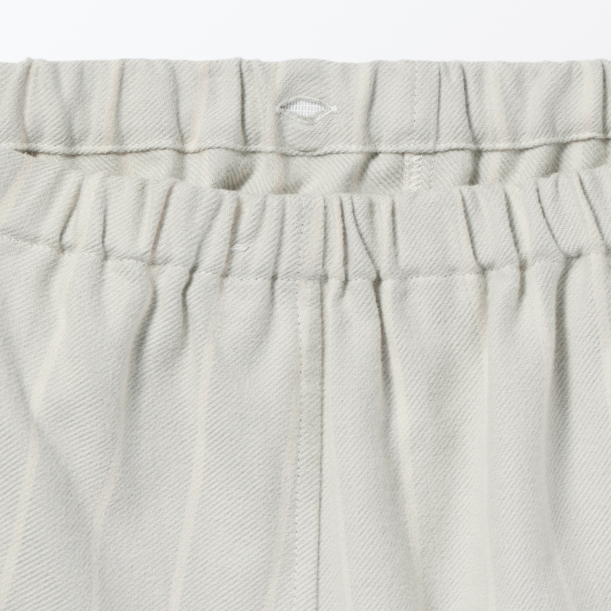 紳士　脇に縫い目のない　フランネル　スタンドカラー長袖パジャマ