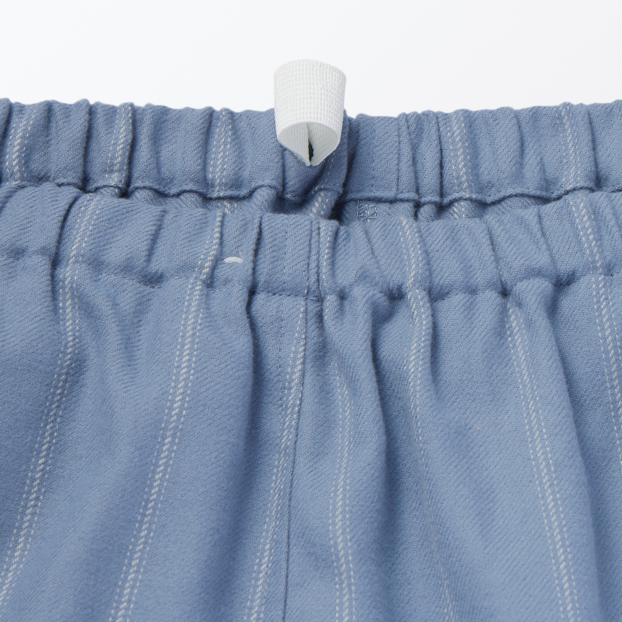 紳士　脇に縫い目のない　フランネル　スタンドカラー長袖パジャマ