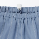 紳士　脇に縫い目のない　フランネル　スタンドカラー長袖パジャマ