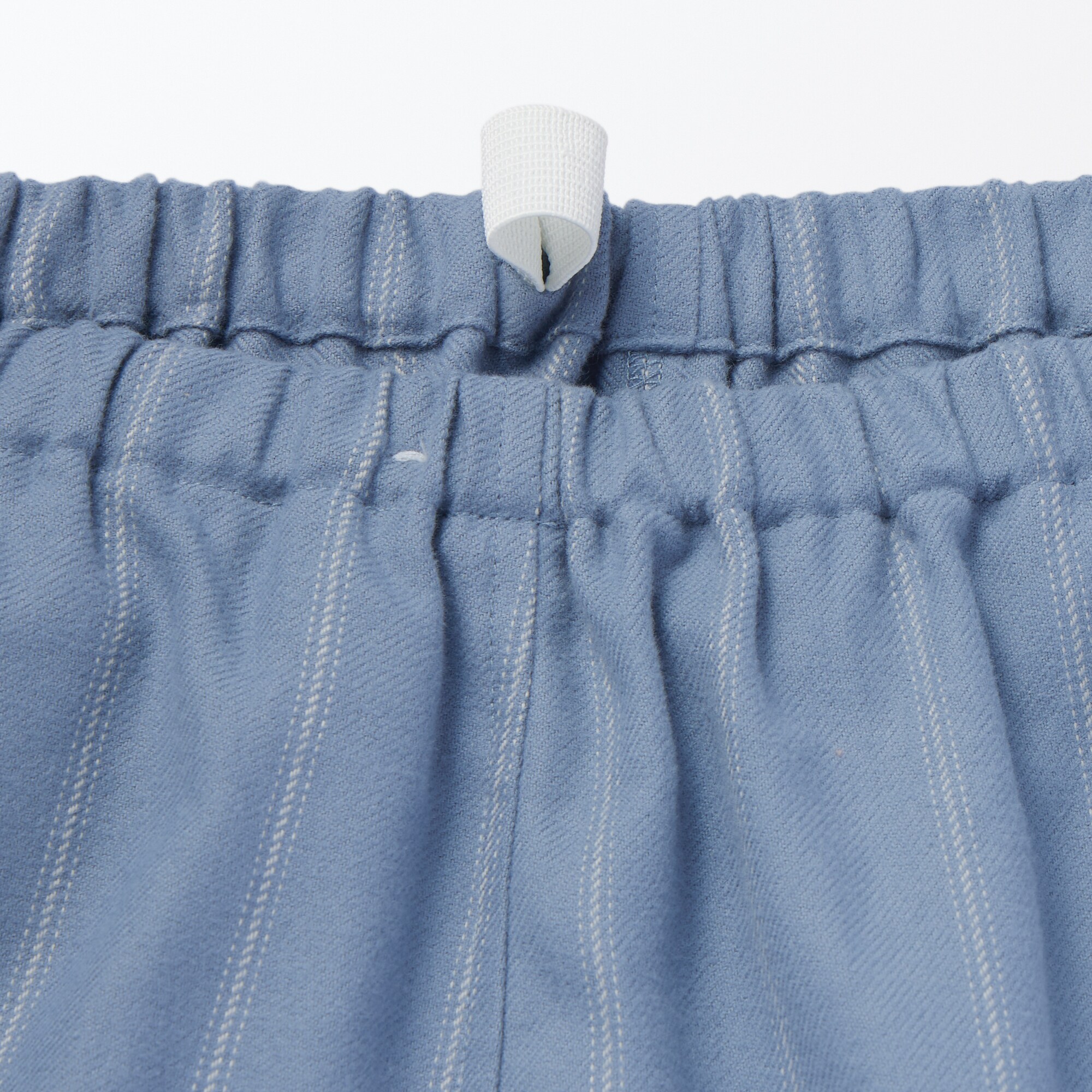 紳士　脇に縫い目のない　フランネル　スタンドカラー長袖パジャマ