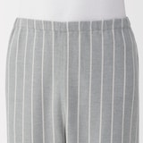 紳士　脇に縫い目のない　フランネル　スタンドカラー長袖パジャマ