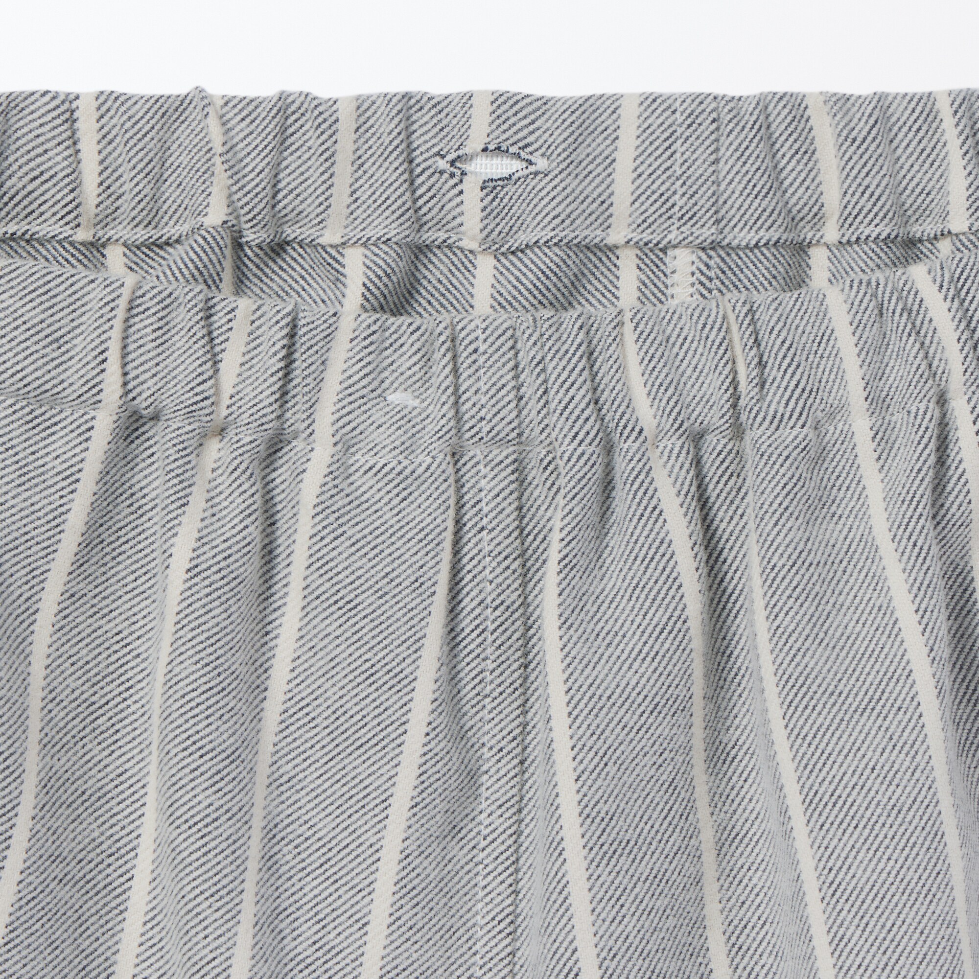 紳士　脇に縫い目のない　フランネル　スタンドカラー長袖パジャマ