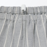 紳士　脇に縫い目のない　フランネル　スタンドカラー長袖パジャマ