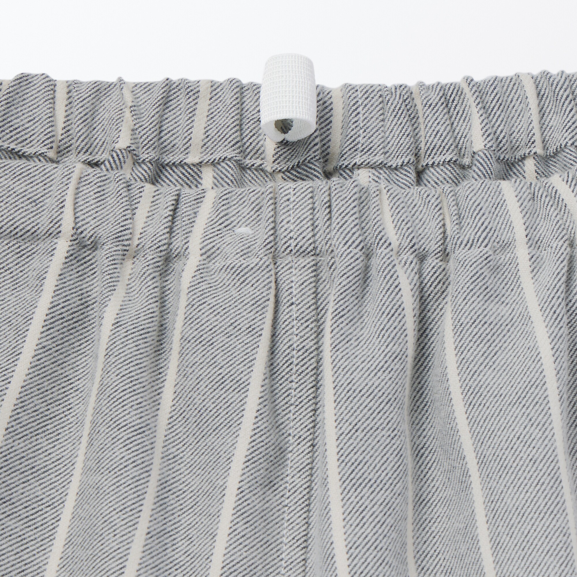 紳士　脇に縫い目のない　フランネル　スタンドカラー長袖パジャマ