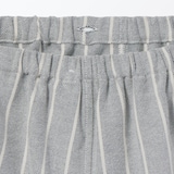 紳士　脇に縫い目のない　フランネル　スタンドカラー長袖パジャマ