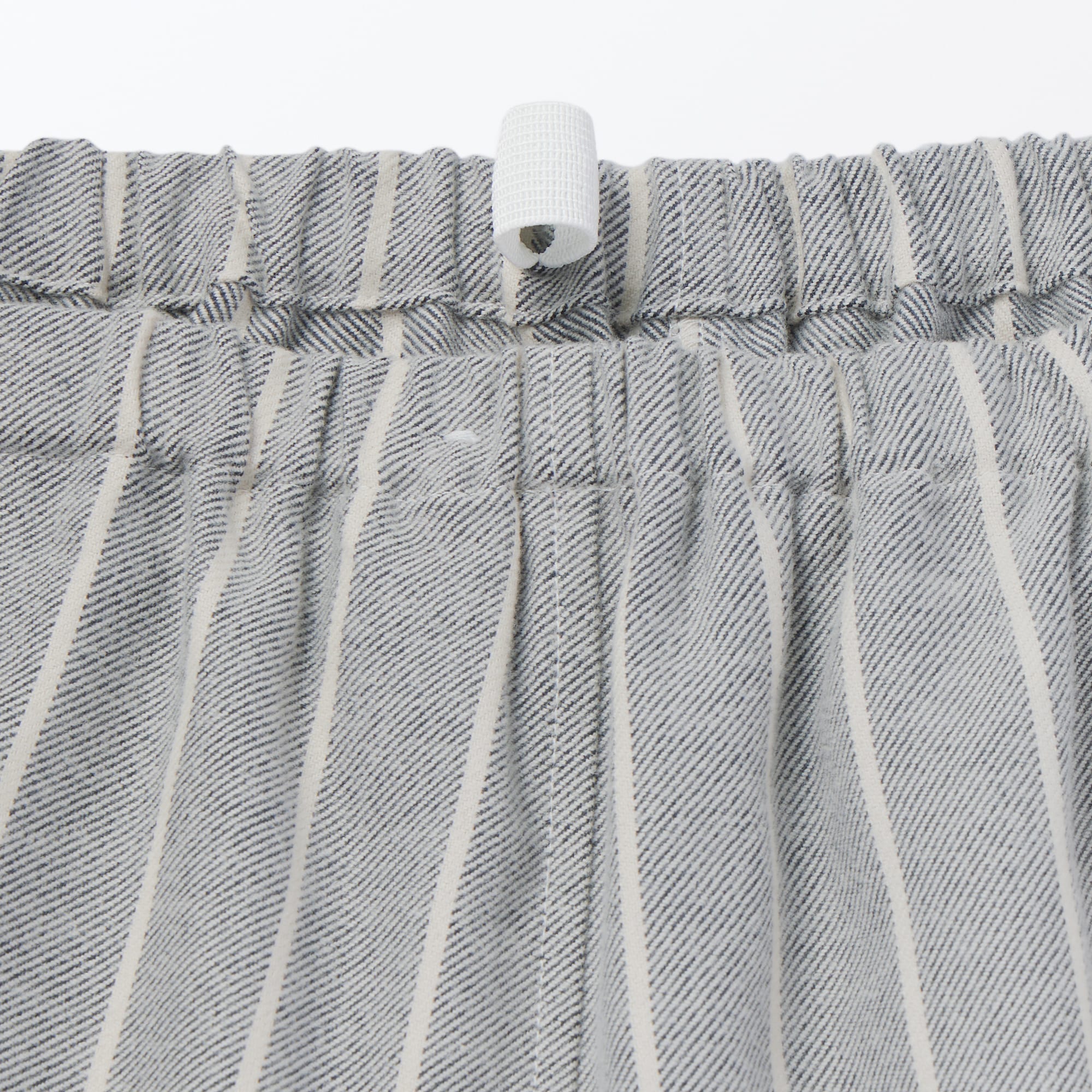 紳士　脇に縫い目のない　フランネル　スタンドカラー長袖パジャマ