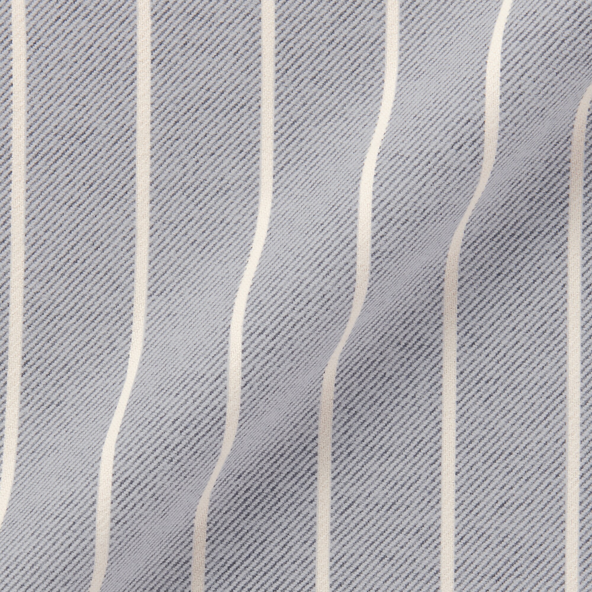 紳士　脇に縫い目のない　フランネル　スタンドカラー長袖パジャマ