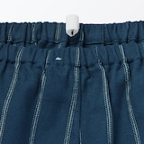 紳士　脇に縫い目のない　フランネル　スタンドカラー長袖パジャマ