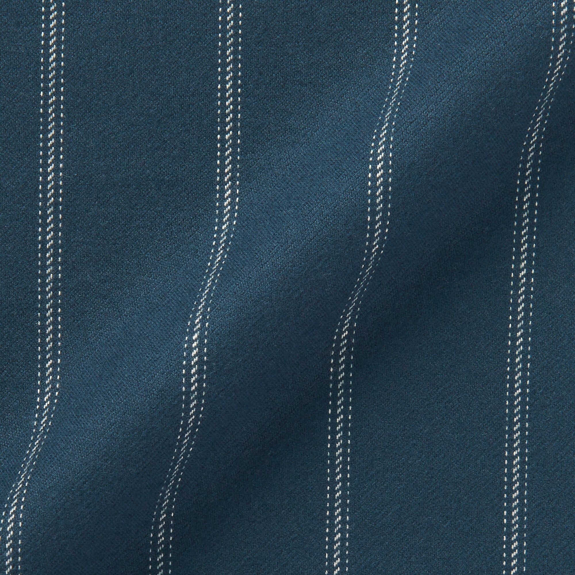 紳士　脇に縫い目のない　フランネル　スタンドカラー長袖パジャマ