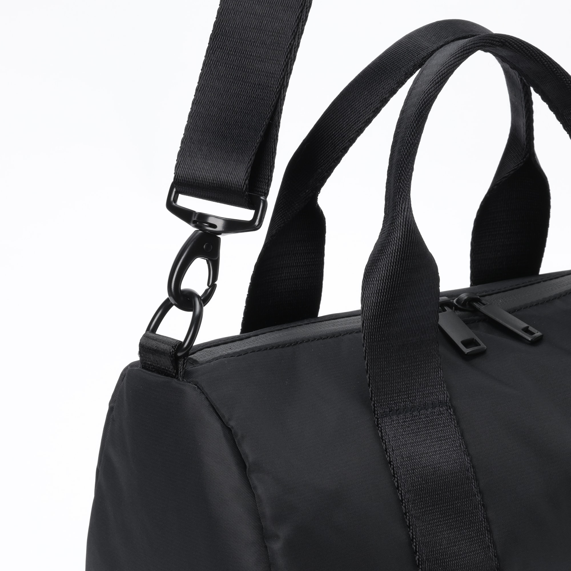 MUJI Labo 再生ナイロンミニボストンバッグ 黒 m14834999457_1.jpg?1756301772
