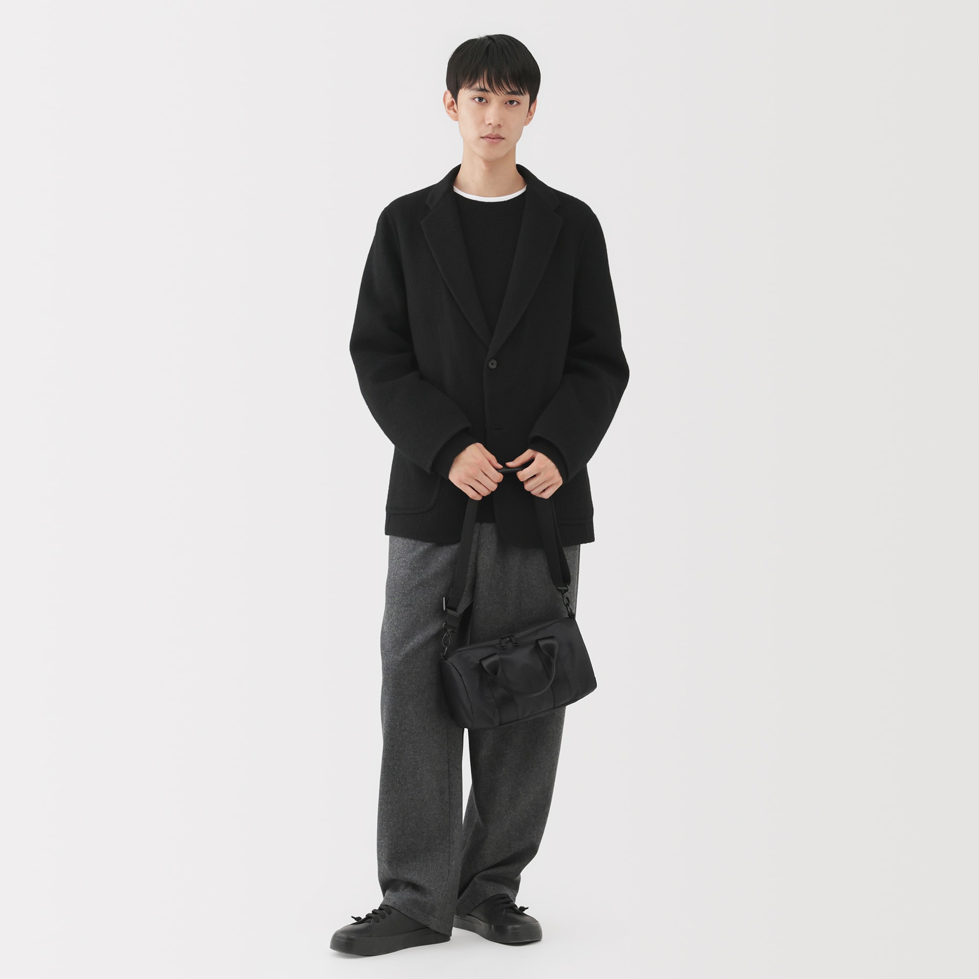【新品未使用】MUJI Labo 再生ナイロンミニボストンバッグ 再生ナイロンミニボストンバッグ | 無印良品