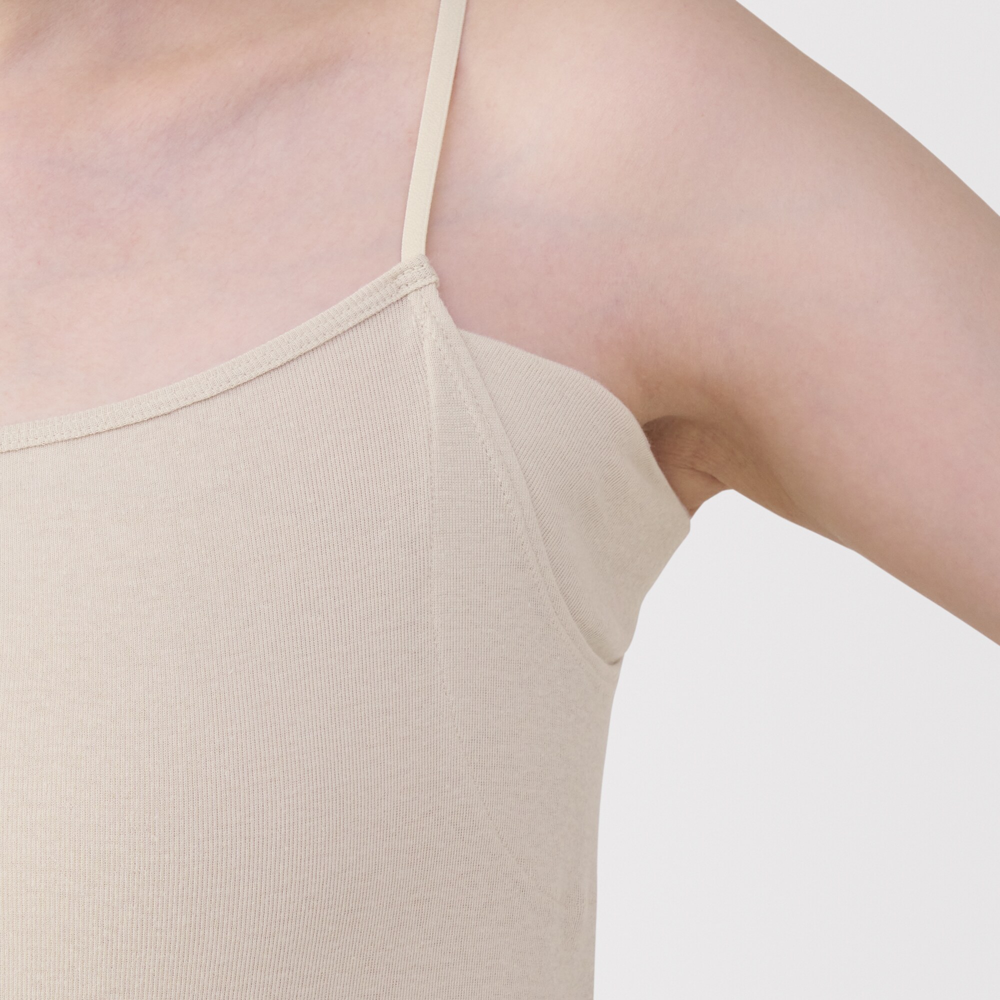 婦人　さらっと綿汗取りパッド付きキャミソール